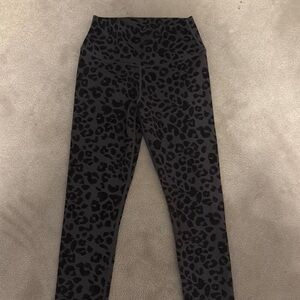 Varley Black Leopard Print Leggings